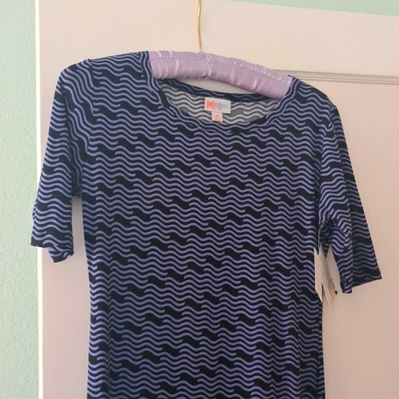 LuLaRoe Dress. Purple and black print. Size XS. - Picture 4 of 4